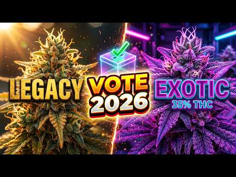 Video thumbnail explaining the 2026 cannabis ballot with 150 strains